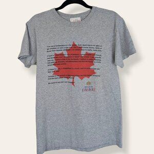 (2/$20) Vintage Molson "I AM CANADIAN" Tee